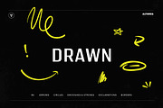 Drawn - 86 Hand-Drawn Elements, an Object Graphic by AltWrks (Thumbnail 1 of 7)