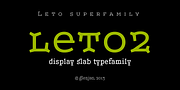 Leto Two, a Serif Font by Glen Jan (Thumbnail 1 of 10)