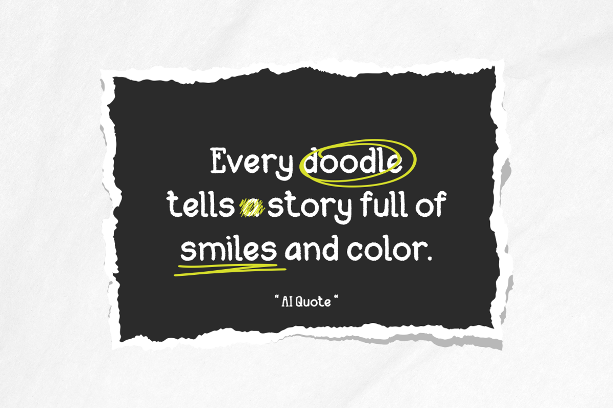 Scribsy Marker Playful Doodle Font, a Font by PutraCetol Studio (Photo 4 of 5)