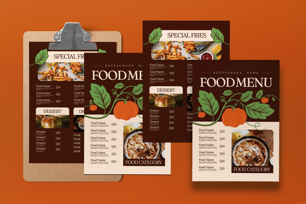Autumn Food Menu preview 4
