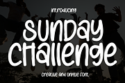 Sunday Challenge | Script Font, a Script Font by Scratchones (Thumbnail 1 of 8)