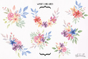 Wedding Bouquet Clipart Flowers, an Illustration by Bloomella (Thumbnail 5 of 5)
