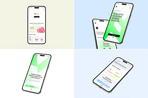 Smartphone Screen Mockup Collection, an iPhone Mockup by graphypix