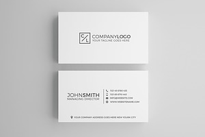 Minimal Modern Business Card Design, a Business Card Template by Shahjhan