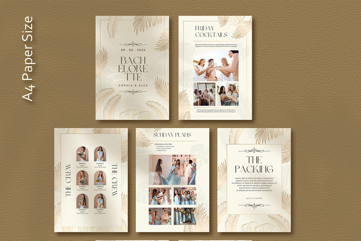 Tropical Bachelorette Itinerary Canv, a Presentation Template by SKY CREATION (Photo 4 of 6)