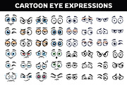 Cartoon Eye Expressions Silhouette, an Object Graphic by nandinigraphics (Thumbnail 1 of 3)