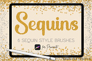 Sequins Brush Set for Procreate, a Brush Add-On by AngelfishCreative (Thumbnail 1 of 7)