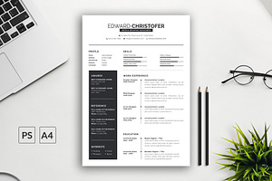 Simple Black Resume