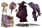 Dark Witch PNG Clipart, a Decorative Illustration by Lenninator Digital (Thumbnail 6 of 10)