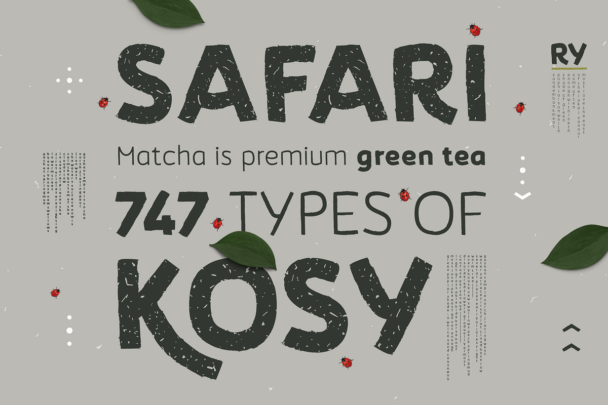 Koara / handmade font family preview 4
