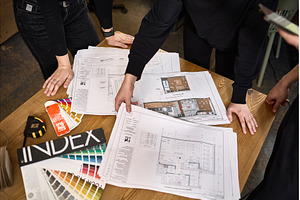Architectural team reviewing, an Architecture Photo by wip3out