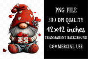 Whimsical Valentine Gnome Clipart, an Illustration by Designking (Thumbnail 4 of 5)