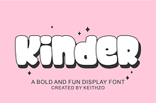 Kinder - Cute Display Font