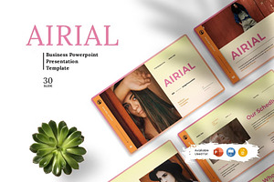 Airial Presentation Template, a Presentation Template by Analogous Temp