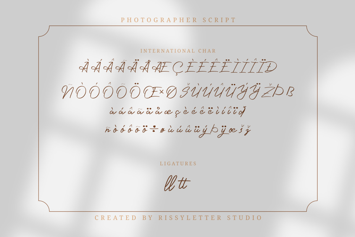 Photographer Script