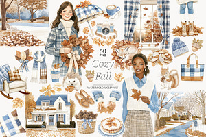 Fall Clipart | Cozy Autumn Elegant