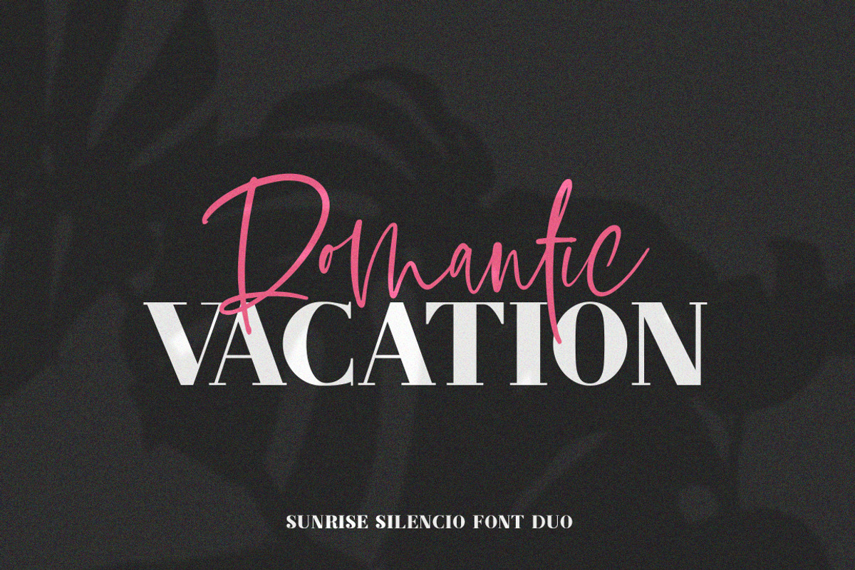 Sunrise Silencio Font Duo preview 4