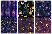 Twilight Witch Digital Paper, a Pattern Graphic by CitraGraphics (Thumbnail 3 of 4)