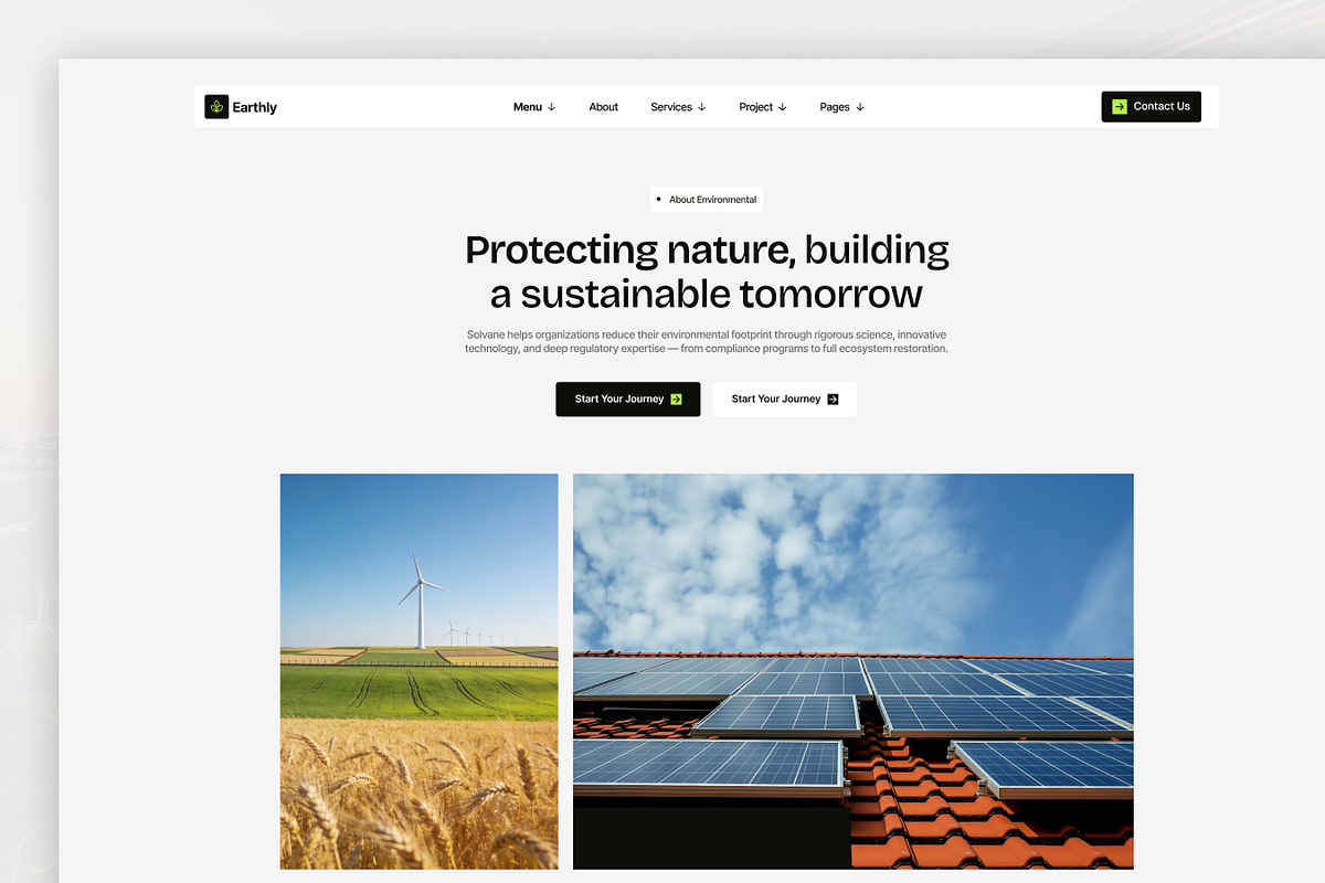 Earthly – EcoTech HTML Template, a HTML Template by TNCFlow (Photo 2 of 5)
