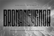 Bronanghenor, a Sans Serif Font by QR Design Studio (Thumbnail 1 of 8)