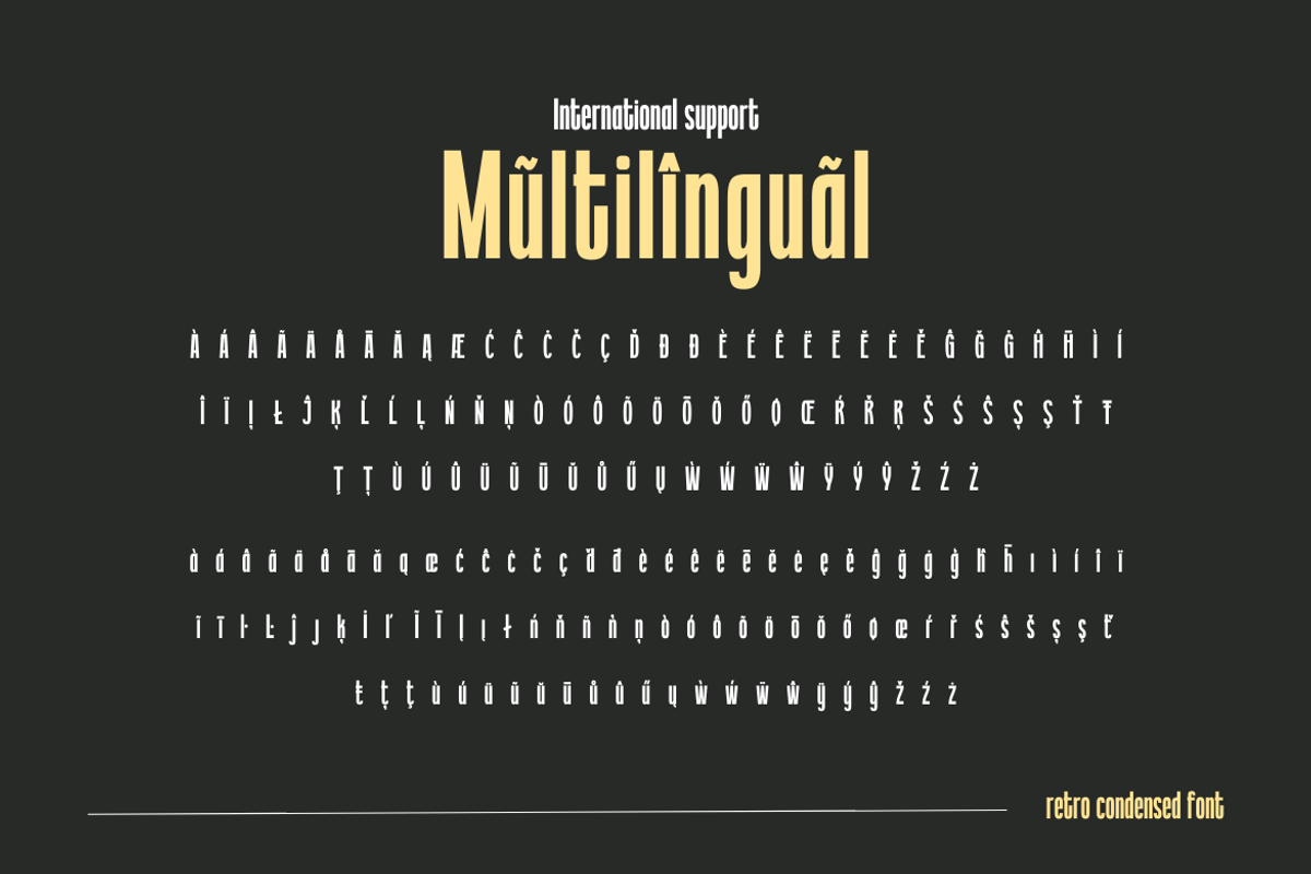 Getoik | Retro Condensed Font, a Sans Serif Font by twinstd (Photo 12 of 13)