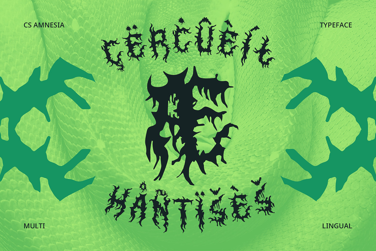 CS Amnesia – Black Metal Font, a Blackletter Font by Craft Supply Co. (Photo 5 of 8)