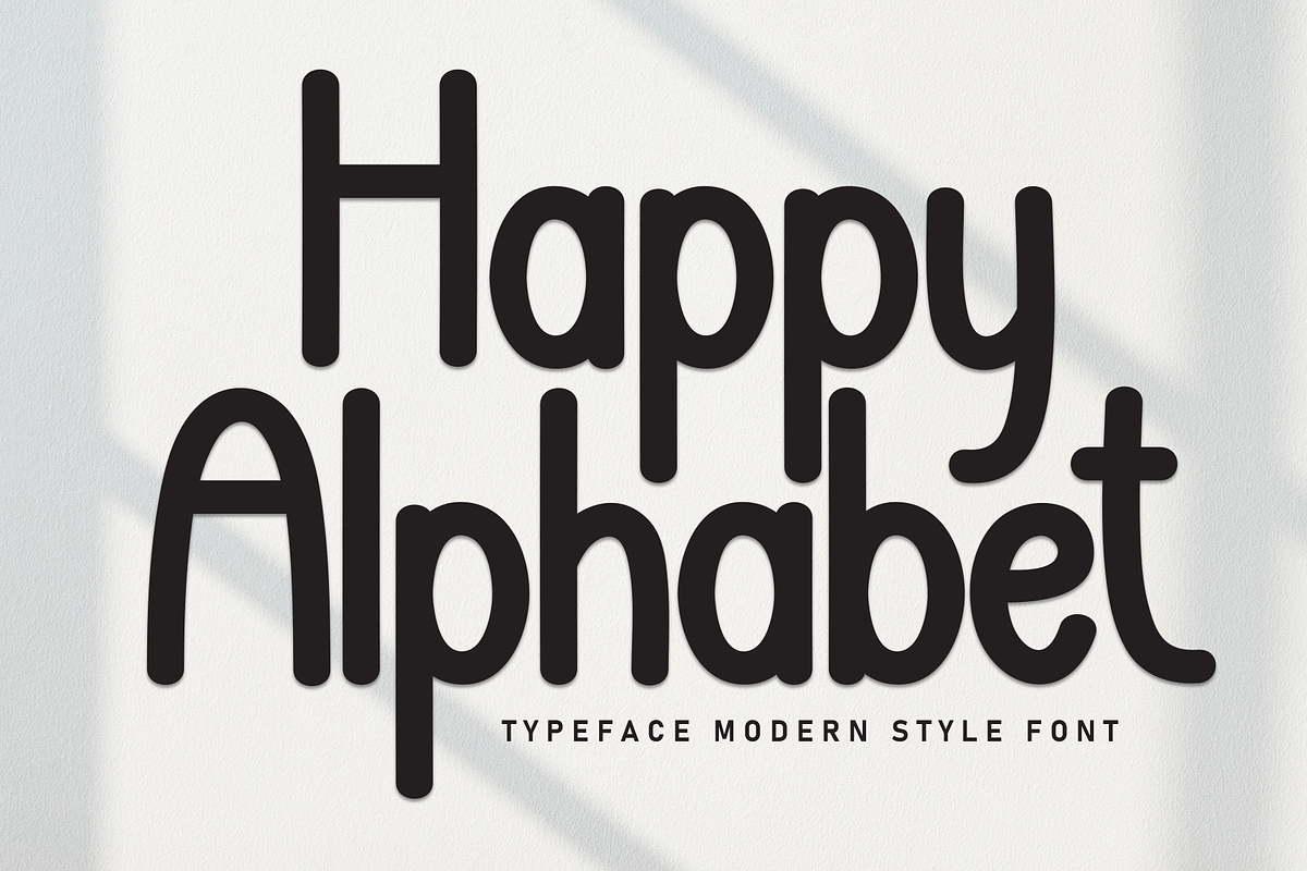 Happy Alphabet | Script Font, a Script Font by Scratchones (Photo 1 of 8)