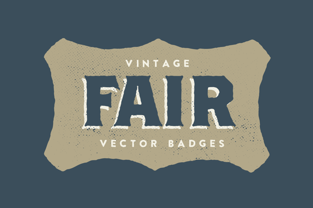 15 Vintage Fair Badges