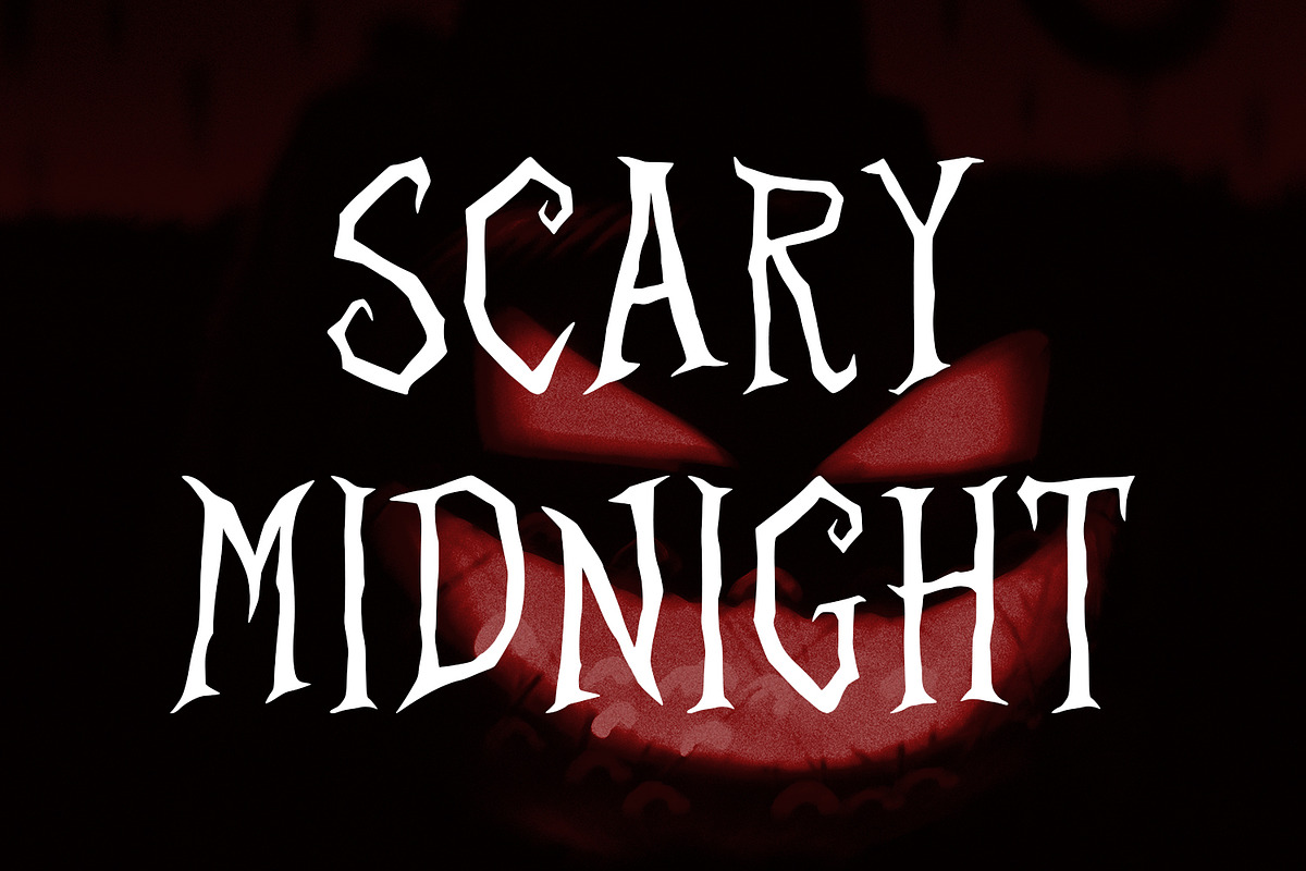 Halqueen Horror Display Font, a Handwritten Font by Maulana Creative (Photo 3 of 7)