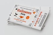 Halloween Ticket, an Invitation Template by MNT-Creator (Thumbnail 6 of 6)