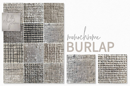 Monochrome Burlap, a Decorative Illustration by rileyBgraphics