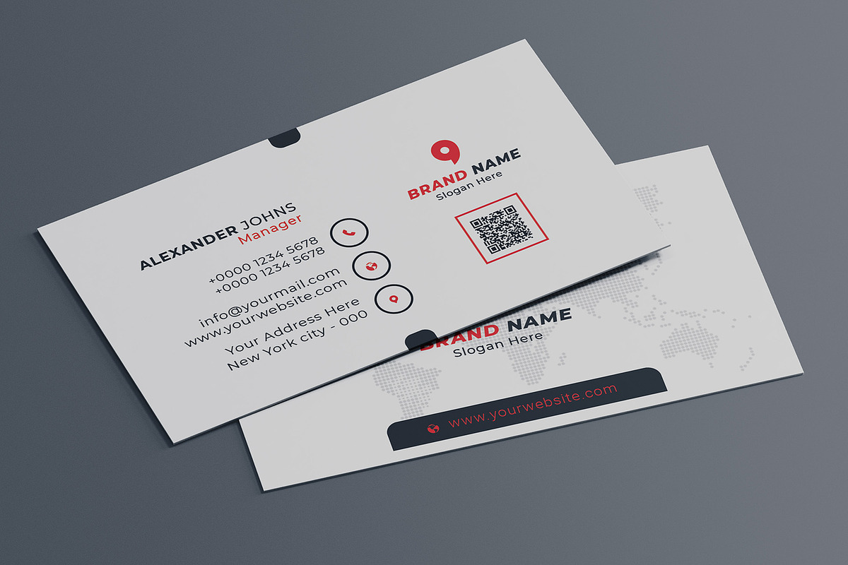 Company Business Card, a Business Card Template by Saman Osama (Photo 4 of 5)