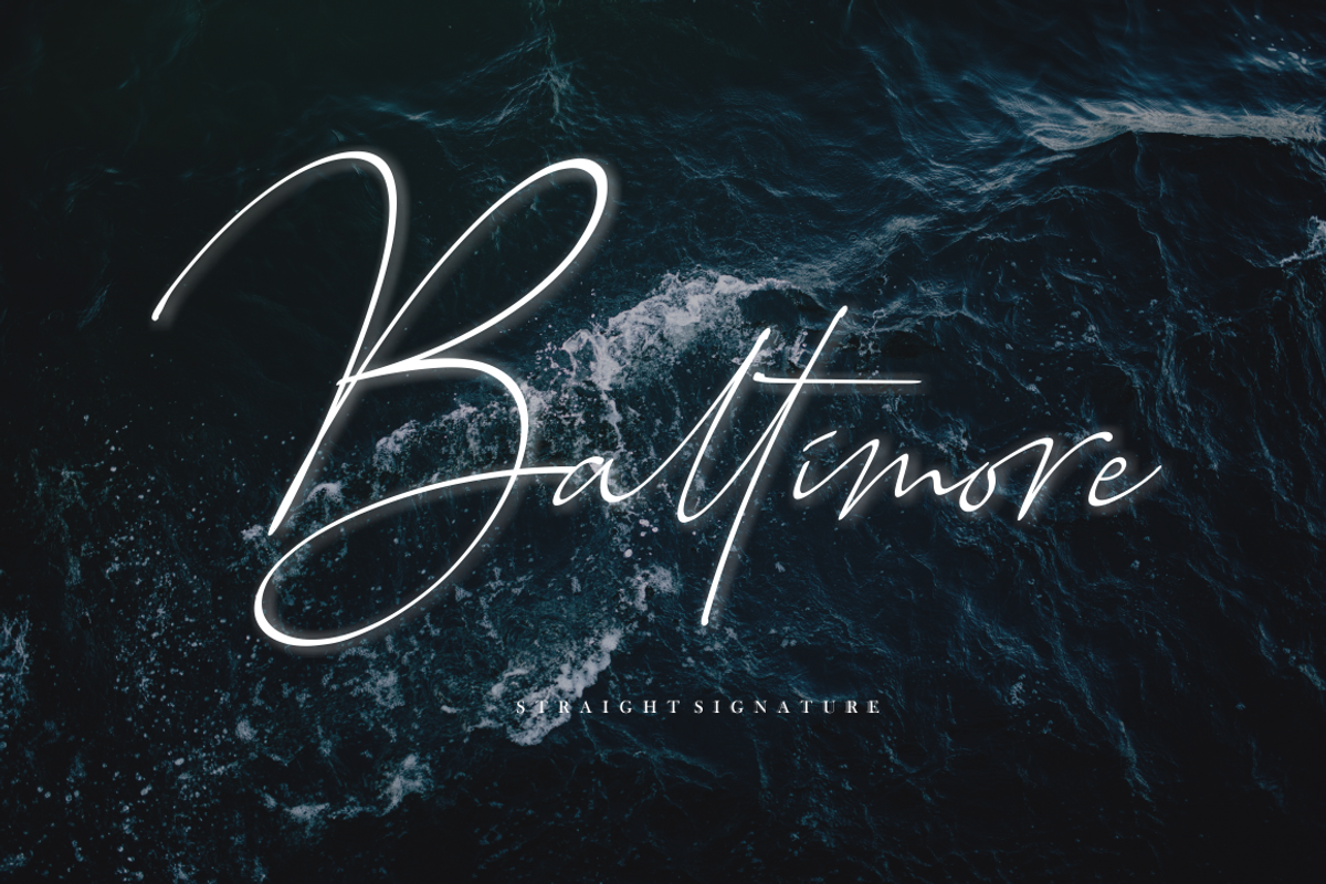 Baltimore - 4 Font Family, a Script Font by Sronstudio (Photo 17 of 17)