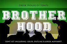Brotherhood Greek Font Set