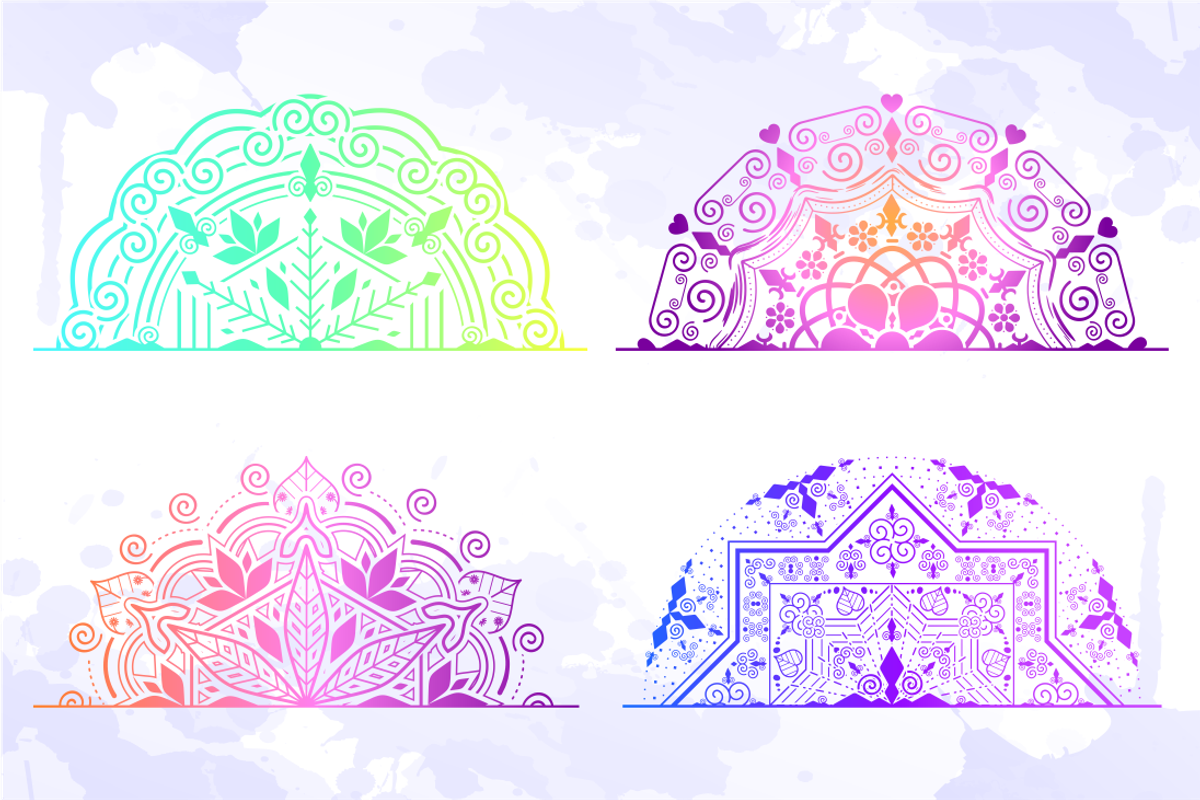 Mandala SVG Bundle, a Pattern Graphic by D2PUTRI (Photo 9 of 12)