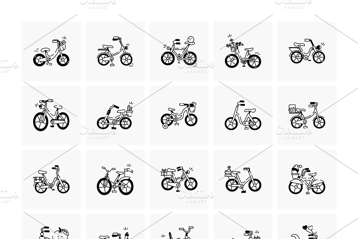 Bicycles Drawing Icons, an Icon by Prosymbols (Photo 5 of 5)