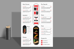 Clean Food Menu Template