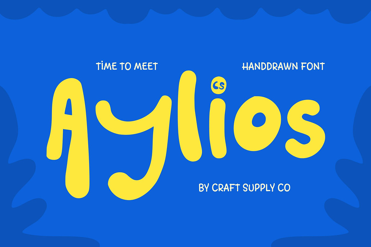 CS Aylios – Hand Drawn Font, a Handwritten Font by Craft Supply Co. (Photo 1 of 8)