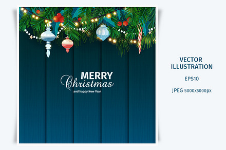 Christmas and New Year card