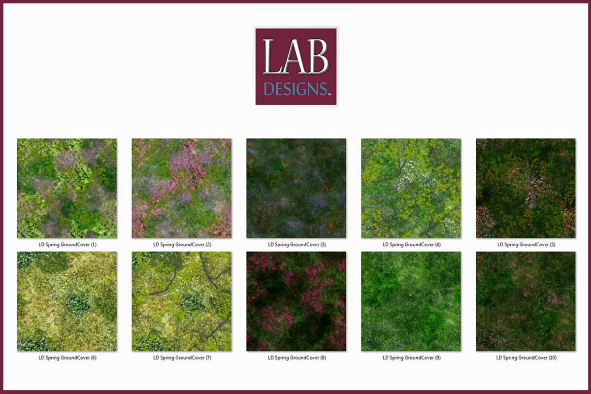 Seamless Spring Ground Cover, a Texture Graphic by Lab Designs (Photo 2 of 3)