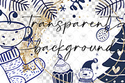 Hand Drawn Whimsical Christmas clipa, an Illustration by BigCakeBee (Thumbnail 2 of 4)