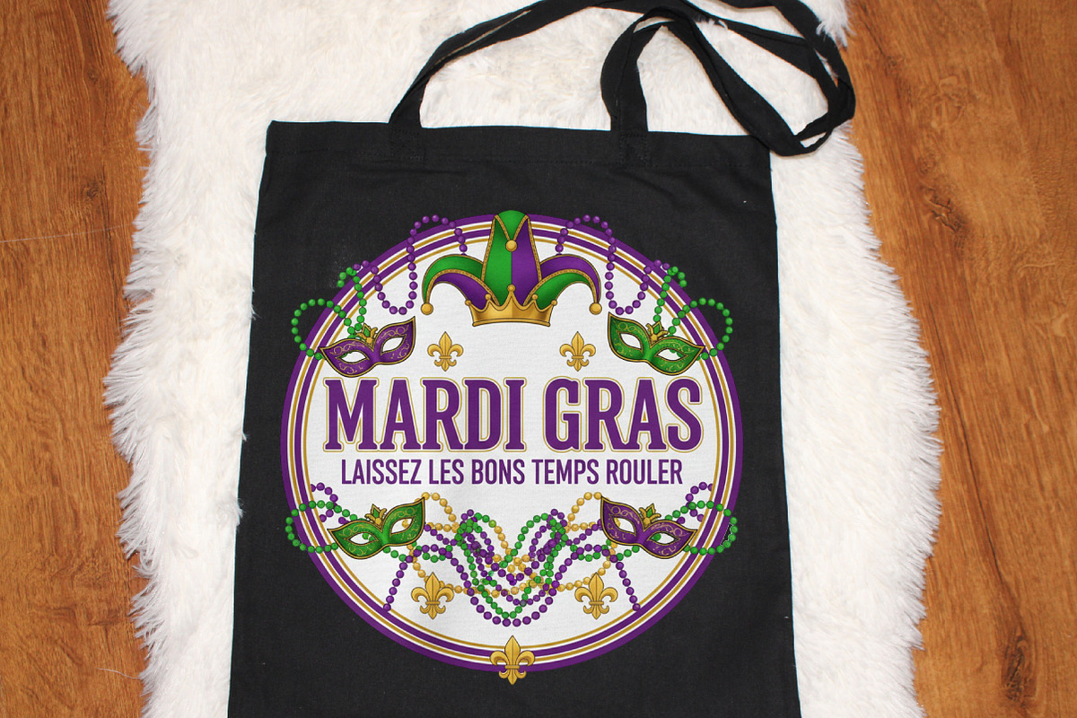 Mardi Gras Sublimation PNG, an Illustration by Black Bird Studio (Photo 3 of 3)