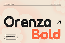 Orenza Bold - Company Logo Font