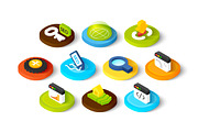 Isometric icons - SEO, an Icon by sidmaydesign (Thumbnail 3 of 3)