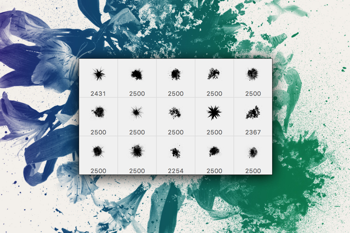 15 Floral & Ink Emergencies, a Brush Add-On by WeGraphics (Photo 3 of 3)