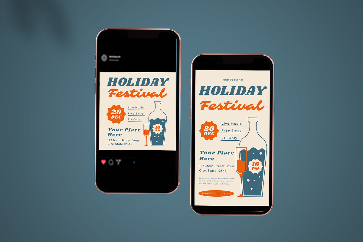 Holiday Festival Flyer Set, a Flyer Template by Pitchlook.Studio (Photo 2 of 3)