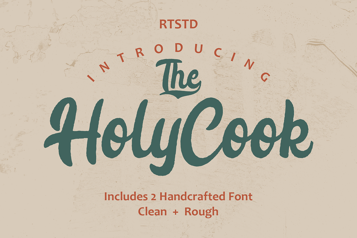 Holy Cook | 2 Charming Style, a Script Font by RT Studio (Photo 1 of 10)
