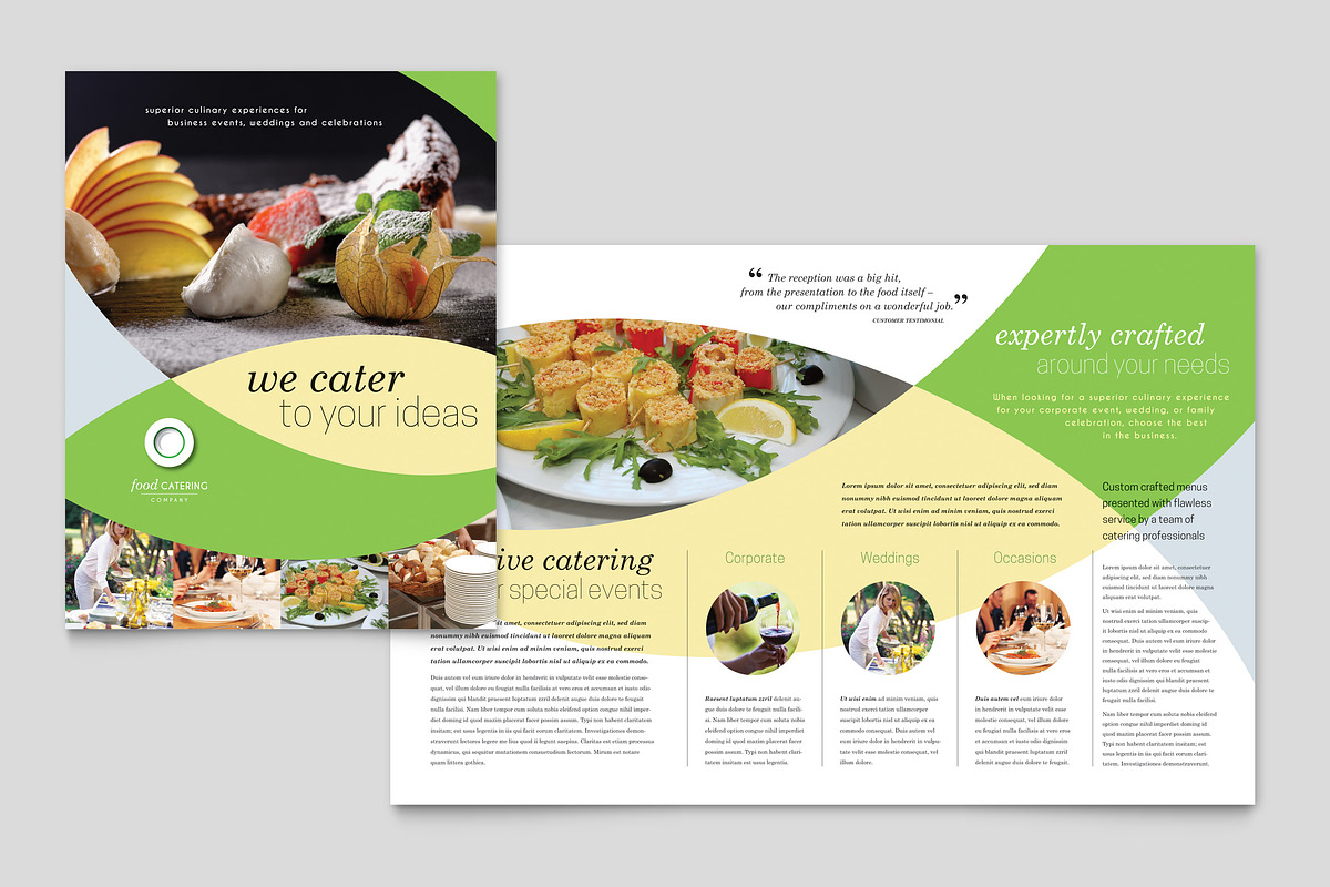 Food Catering Brochure Template, a Brochure Template by StockLayouts (Photo 4 of 4)