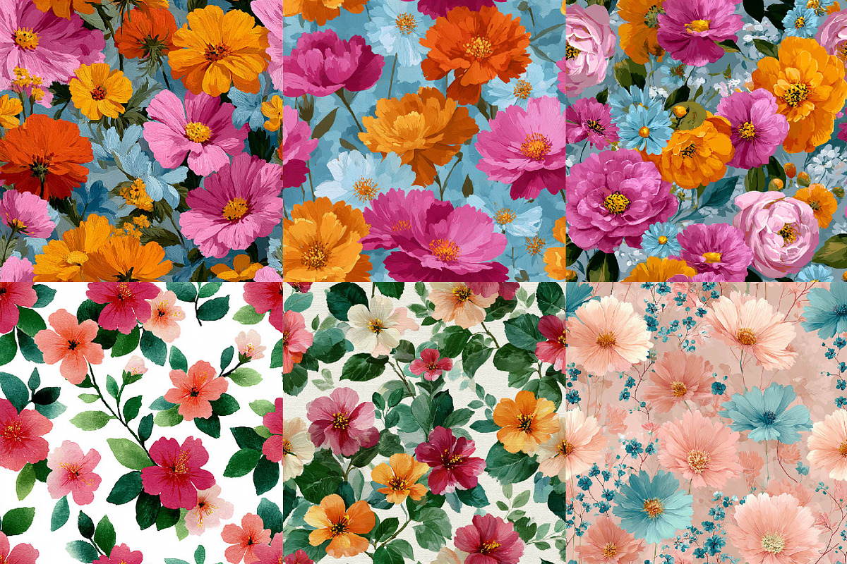 Summer Ditsy Floral Patterns, an Illustration by DreamPrint404 (Photo 6 of 8)