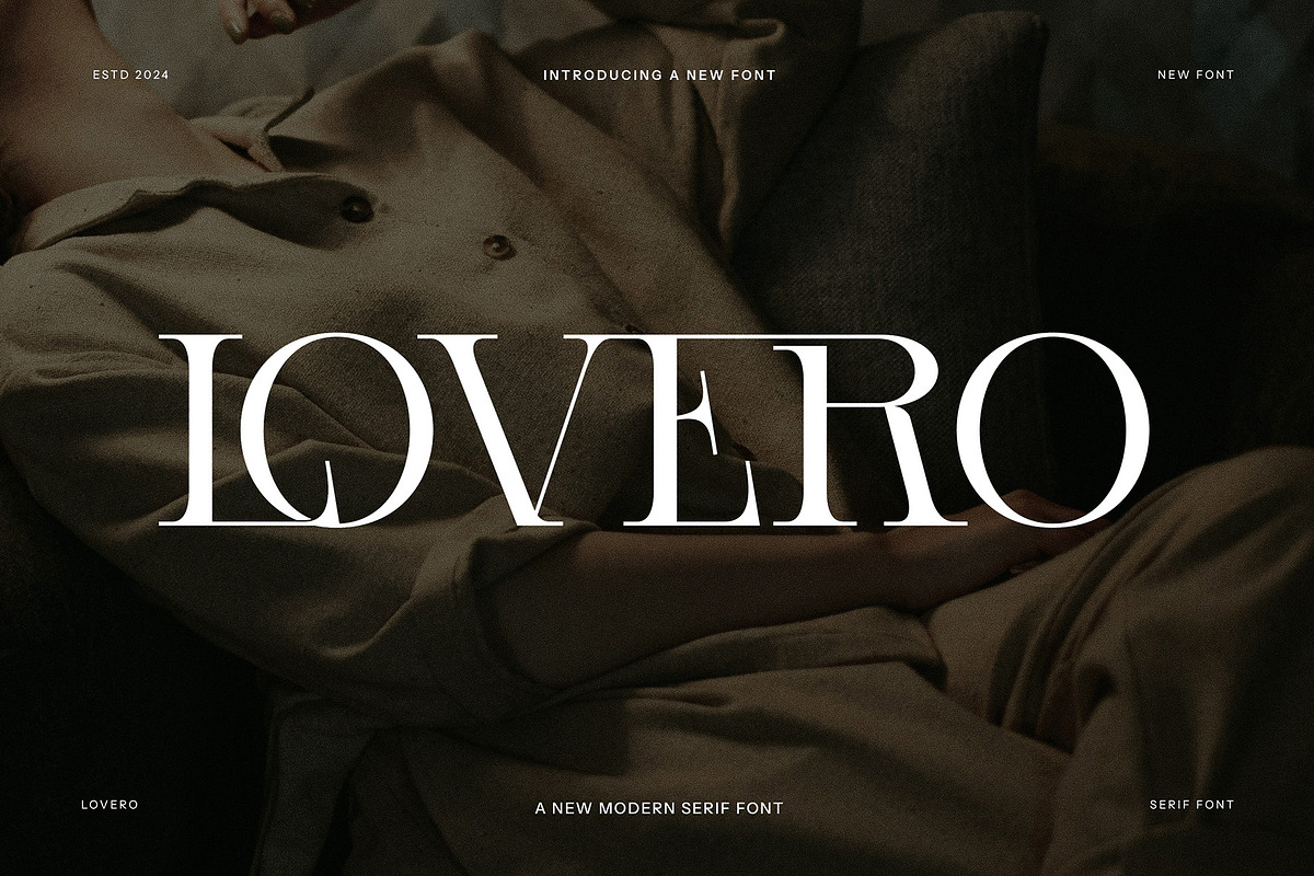 Lovero Modern Serif Font, a Serif Font by Alfinart (Photo 1 of 8)